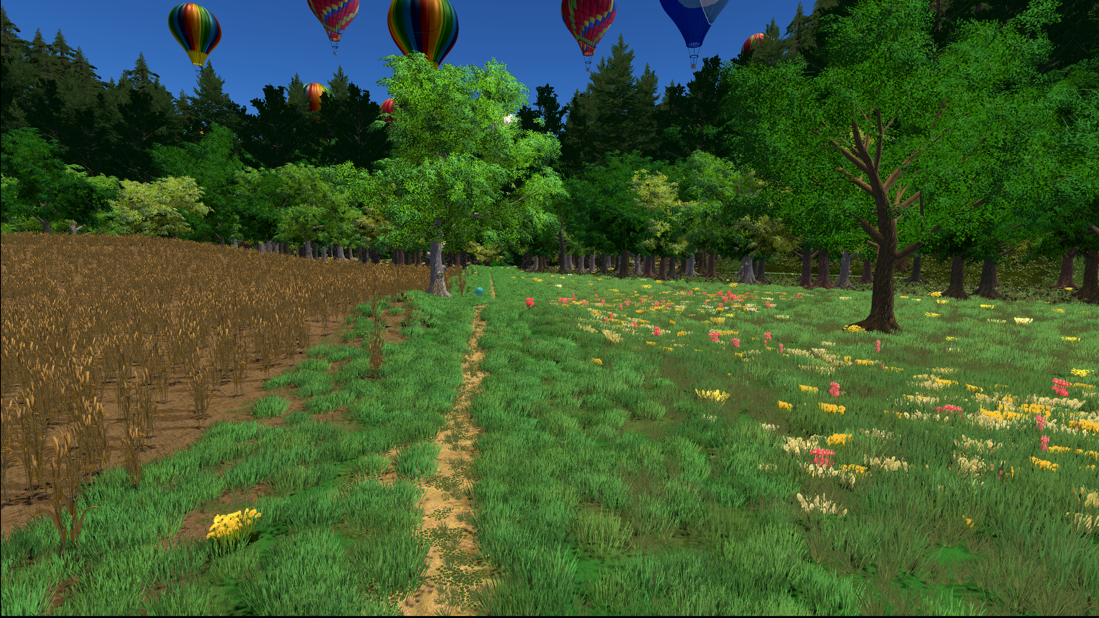 Sous Bois - Champ de fleurs 2